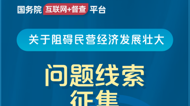 男生jj插插女生pp网站网站国务院“互联网+督查”平台公开征集阻碍民营经济发展壮大问题线索